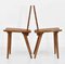 Mid-Century Folk Chalet Zakopane Side Chairs in Elm, Set of 2, Image 2