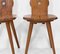 Mid-Century Folk Chalet Zakopane Side Chairs in Elm, Set of 2 5
