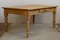 Big Antique Maple Wood Coffee Table with Drawer, 1900s 5