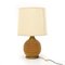 Rattan and Brass Table Lamp, 1970s 2