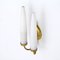 Sconces in Brass and Opal Glass, 1950s, Set of 2 9