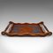 Antique English Art Nouveau Pokerwork Serving Tray, Image 1