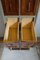 Vintage Brass and Oak Office Cabinet, 1920s 4