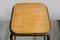 French Industrial Stool with Wooden Seat, 1950s 3