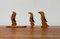 Vintage Pinguin Skulptur aus Holz, 3er Set 24