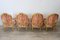 Set da salotto in legno dorato, anni '20, set di 5, Immagine 7