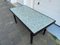 Vintage Mid-Century Regency Mosaic Dining Table in Wood Brass and Glass, 1950s 3