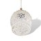 Mid-Century Portuguese Hanging Lamp in Clear Bubble Glass and Wood, 1960s, Image 6