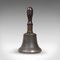 Antique English Victorian School Masters Hand Bell in Brass, 1850, Image 1
