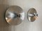 Vintage Space Age Les Arcs Silver Disc Wall Lights by Charlotte Perriand, 1960s, Set of 2 5