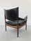 Mid-Century Danish Teak and Leather Armchair by Kristian Vedel, 1960s 3