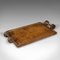 Antique English Edwardian Ships Concierge Tray in Oak, 1910 2