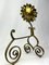 Arts and Crafts Sunflower Andirons, Set of 2 7