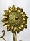 Arts and Crafts Sunflower Andirons, Set of 2, Image 5