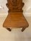 Antique Victorian Hall Chairs in Carved Oak, Set of 2 6