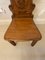 Antique Victorian Hall Chairs in Carved Oak, Set of 2, Image 6