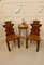 Antique Victorian Hall Chairs in Carved Oak, Set of 2 3