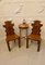 Antique Victorian Hall Chairs in Carved Oak, Set of 2, Image 3