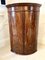 Antique George III Bow Fronted Hanging Corner Cabinet in Mahogany 1