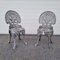 Chaises en Aluminium et Fonte, 1900, Set de 2 1