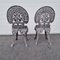 Chairs in Aluminum and Cast Iron, 1900, Set of 2, Image 4