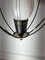 Lampada da soffitto in vetro e metallo, anni '50, Immagine 6