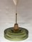 Lampada da soffitto in vetro verde di Carl Fagerlund per Orrefors, anni '60, Immagine 1