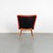 Black, Brown and Red Armchair by Miroslav Navratil 4