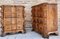 Early 20th Century Italian Burl Walnut and Fruitwood Bedside Commodes, Set of 2 3