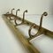 Art Deco Style Brass Coat Rack With Foldable Hooks, Austria, 1940s 9