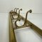 Art Deco Style Brass Coat Rack With Foldable Hooks, Austria, 1940s 10