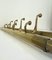 Art Deco Style Brass Coat Rack With Foldable Hooks, Austria, 1940s 11