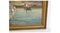 Fishing Boats Near Shore, 1930s, Oil on Canvas, Framed, Image 3