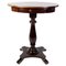 Oval Side Table on Pillar with Drawer in Mahogany, 1890s 1