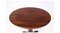 Oval Side Table on Pillar with Drawer in Mahogany, 1890s 2