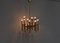 Lámpara colgante italiana de latón con 12 puntos de luz de Gaetano Sciolari, años 70, Imagen 6