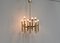 Lámpara colgante italiana de latón con 12 puntos de luz de Gaetano Sciolari, años 70, Imagen 7