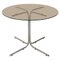 Round Dining Table in Chrome and Glass, Czechoslovakia, 1970s, Image 1
