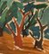 B. Stålfors, Paesaggio forestale modernista, Svezia, Olio su tela, Incorniciato, Immagine 3
