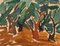 B. Stålfors, Modernist Forest Landscape, Sweden, Oil on Canvas, Framed 1
