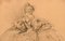 Louis Icart, Dancing Woman, 1920er, Buntstift auf Papier, gerahmt 3