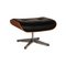 Lounge Chair in Black Leather with Stool by Charles & Ray Eames for Vitra, Set of 2, Image 11