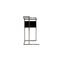 Small Black Metal Petite Coiffeuse Dressing Table by Eileen Gray for ClassiCon 7