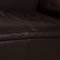 Tumbona o sofá cama DS 7 de cuero marrón oscuro de de Sede, Imagen 4