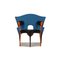 Blue Fabric & Black Leather Armchair by Borek Sipek 6