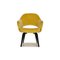 Conference Armchairs in Yellow Velvet by Eero Saarinen for Knoll Inc. / Knoll International, Set of 2 9