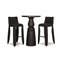 High Table & Monster Barstools in Anthracite Fabric from Moooi, Set of 3, Image 1
