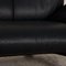 Dark Blue Leather DS 121 2-Seater Sofa, Armchairs & Footstool from De Sede, Set of 4, Image 6