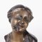 Bust of a Young Woman in Bronze, Italy, 20th-Century, Image 3