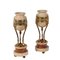 Marble & Gilt Bronze Vases, Set of 2 1